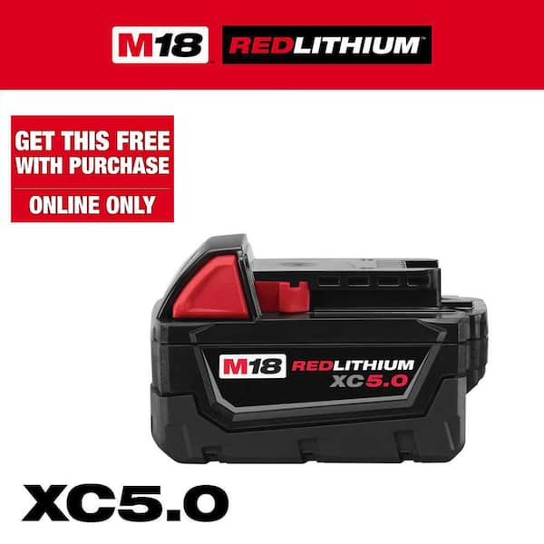 M18 18-Volt 5.0 Ah Lithium-Ion XC Extended Capacity Battery Pack