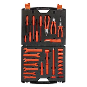 1000-Volt Insulated Maintenance Imperial Tool Set (29-Piece)