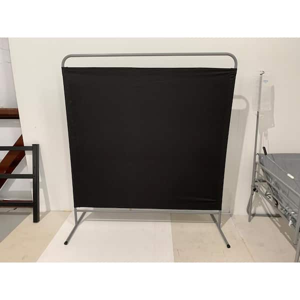 Blantex 62 in. x 70 in. Black Privacy Screen