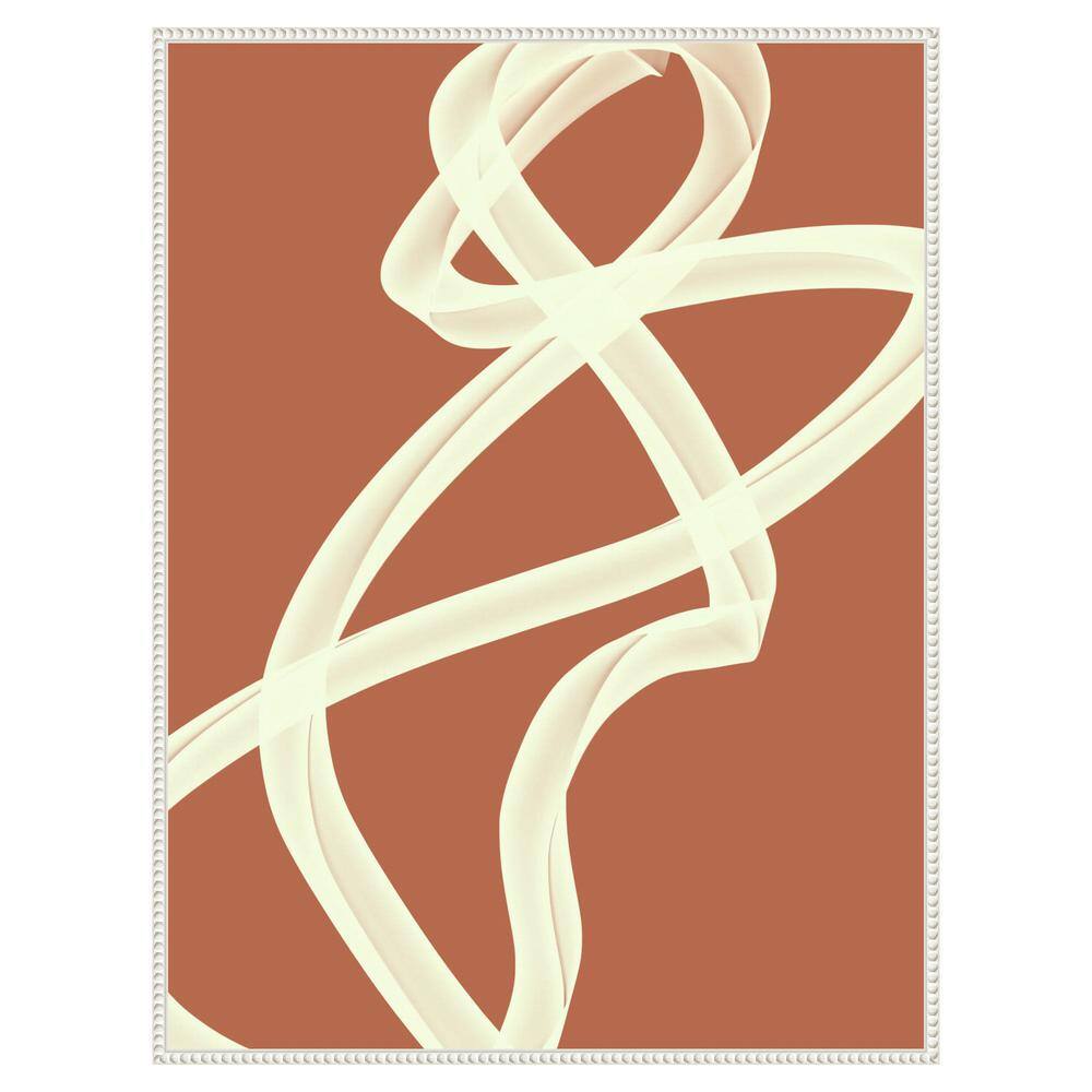 Modern Abstract Beaded Framed Canvas Wall Art, 32 x 42