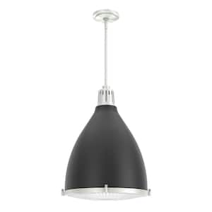 Bluff View 3 Light Matte Black Island Pendant Light with Metal Shade Dining Room Light