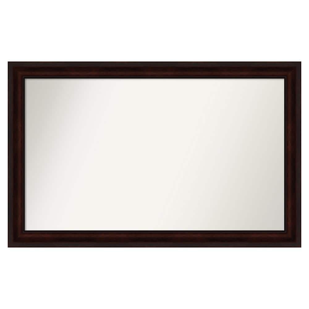 Coffee Bean Brown 49.25 in. x 31.25 in. Custom Non-Beveled Satin Recyled Polystyrene Framed Vanity Wall Mirror price history on PriceWatchPro