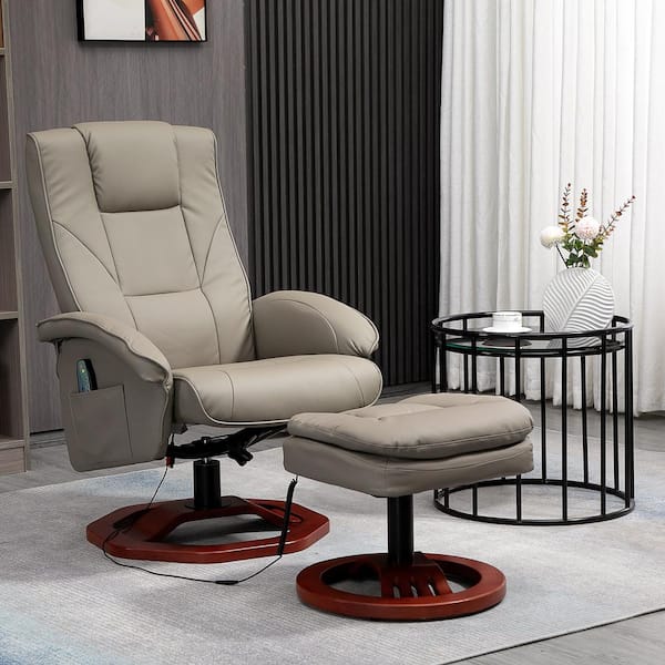 Homcom faux leather massage recliner online chair