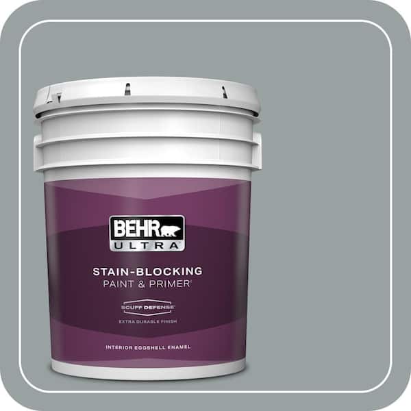 BEHR ULTRA 5 gal. Home Decorators Collection #HDC-SM16-02 River Rock Grey Extra Durable Eggshell Enamel Interior Paint & Primer