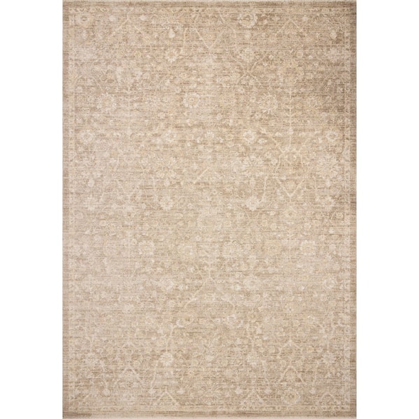 Chris Love Julia Palma Bark / Natural 6 ft. 3 in. x 9 ft. 6 in.  Traditional Area Rug