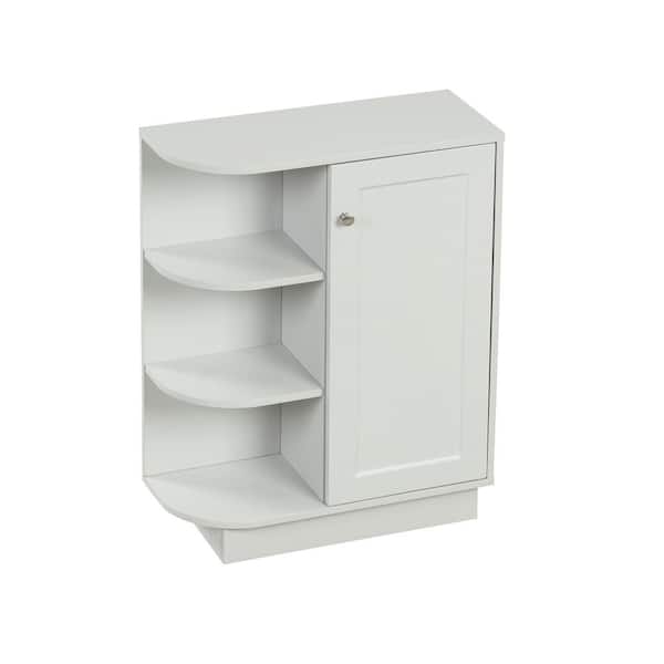 Unbranded 23.6-in W x 9.7-in D x 31.3-in H in Grey MDF Ready to Assemble Floor Base Kitchen Cabinet with Adjustable Plates.