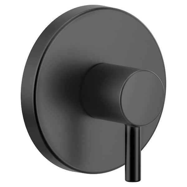 Align 1 Handle Wall Mount Valve Handle in Matte Black (Valve Not Included)