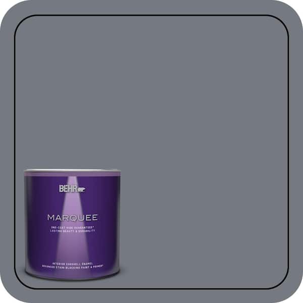 BEHR MARQUEE 1 qt. #N510-5 Liquid Mercury color One-Coat Hide Eggshell Enamel Interior Paint & Primer