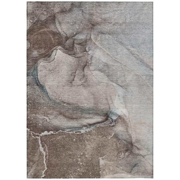 Addison Rugs Chantille ACN524 Taupe 2 ft. 6 in. x 3 ft. 10 in. Machine Washable Indoor/Outdoor Geometric Area Rug