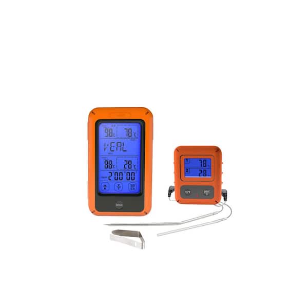 BENCHFOODS Wireless Thermometer with 90FT Wireless Range, Dual Probe, Digital Read Out, Dehydrator, Smoker Oven, Grill Thermometer