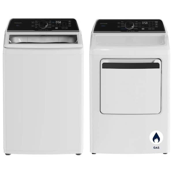 4.4 Cu. Ft. White Top Load Washer with Max Fill and 7 cu. ft. White Dryer Set