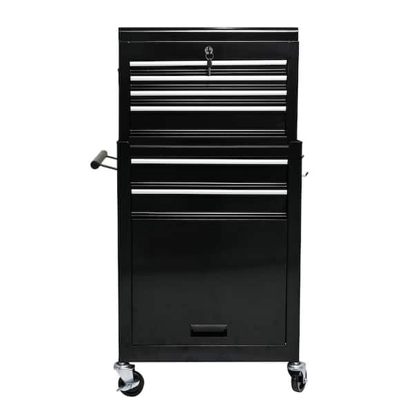 13 in. High Capacity Rolling Tool Chest with Wheels and-Drawers, 6-Drawer Tool Storage Cabinet