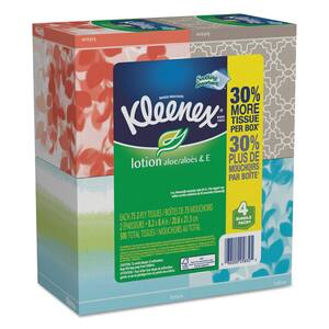 Lotion Facial Tissue, 2-Ply, White, 65-Sheets/Box, (4-Boxes/Pack 8-Packs/Carton)