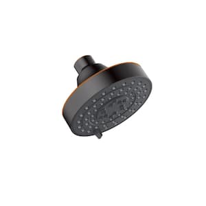 Middleton II Transitional 3-Spray Patterns 4.13 in. H Wall Mounted Fixed Shower Head in Oil Rubbed Bronze