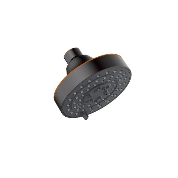 Design House Middleton II Transitional 3-Spray Patterns 4.13 in. H Wall Mounted Fixed Shower Head in Oil Rubbed Bronze