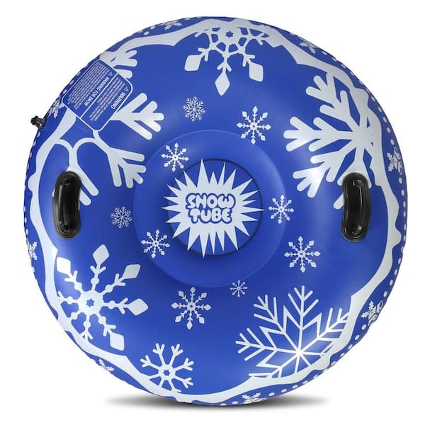 47 in. Inflatable Snow Tube Heavy-Duty 0.6 mm Thickness Winter Sled