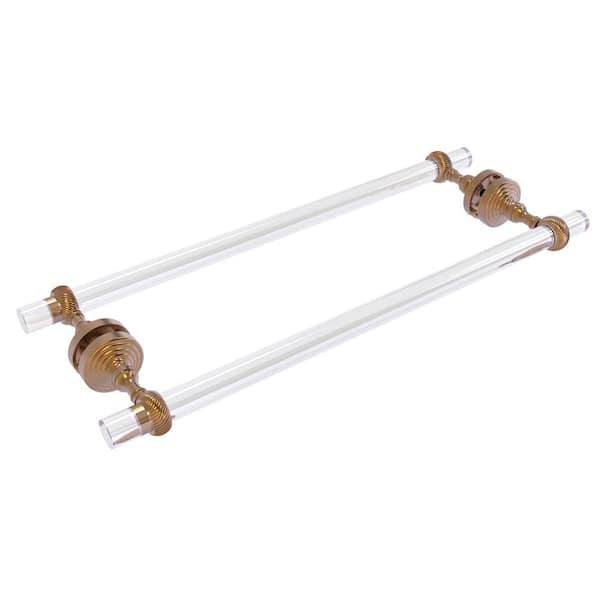 Pacific Grove Collection 18 in. Over-the-door Double Towel Bar in Brushed Bronze