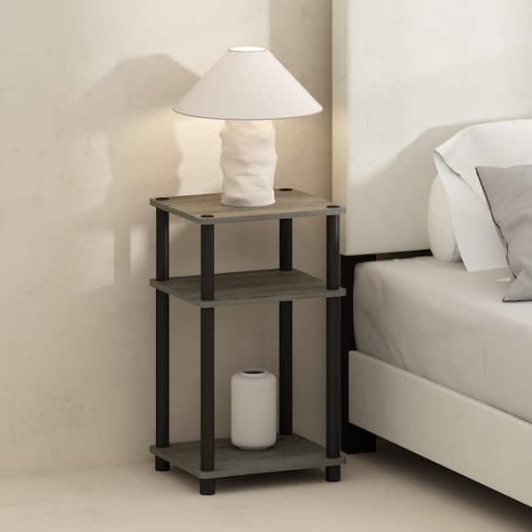 Furinno Just French Oak/Black 13.4 in W Nightstands