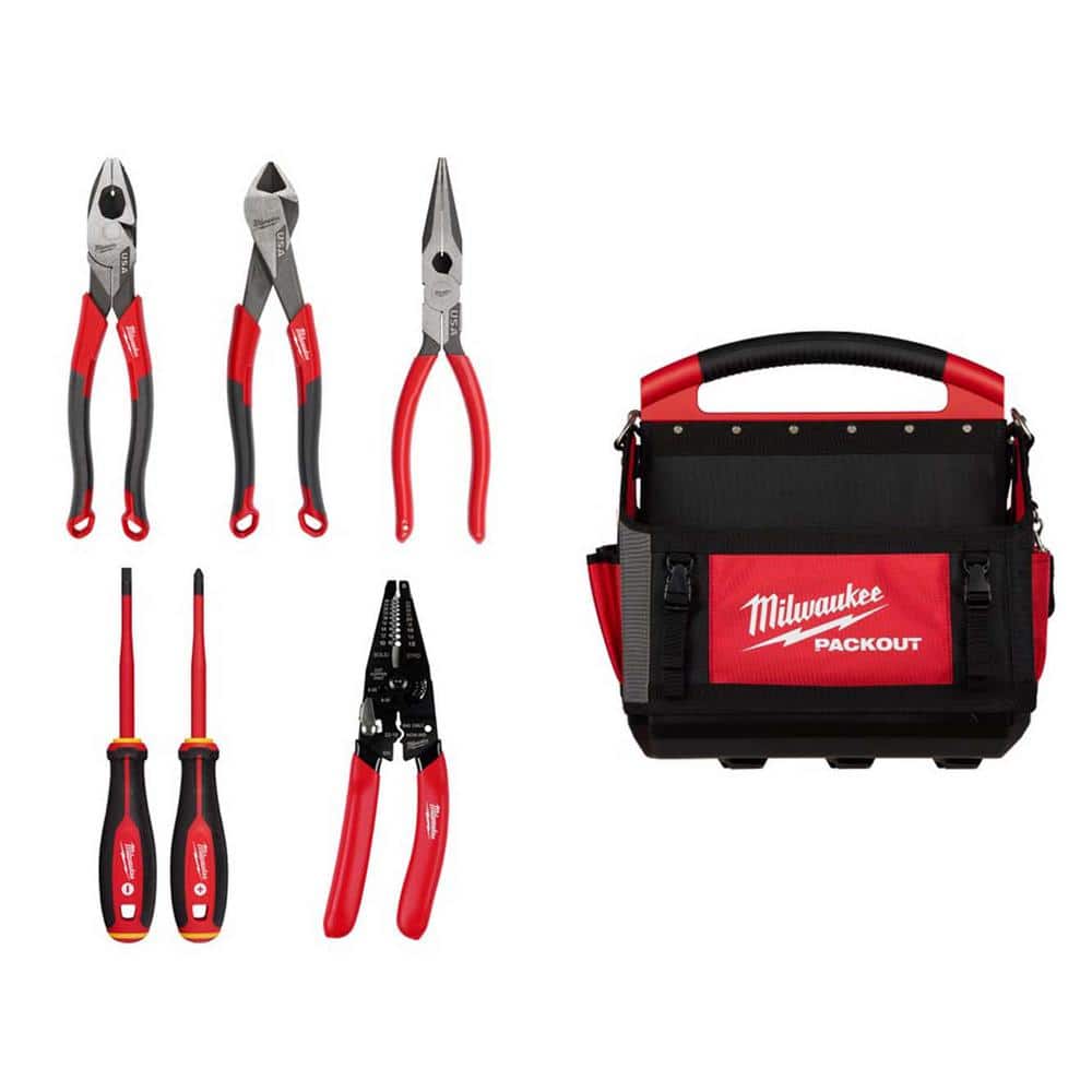 1000-Volt Insulated Slim Tip Screwdriver Set with 15 in. PACKOUT Tote Bag (6-Piece) price history on PriceWatchPro
