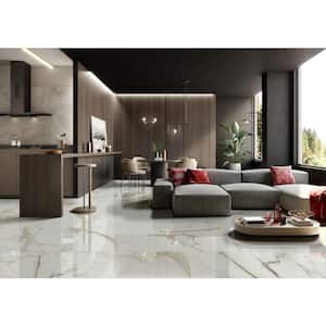 Tramonto Marbella 24 in. x 48 in. Polished Stone Look Porcelain Floor and Wall Tile (432 sq. ft./Pallet)