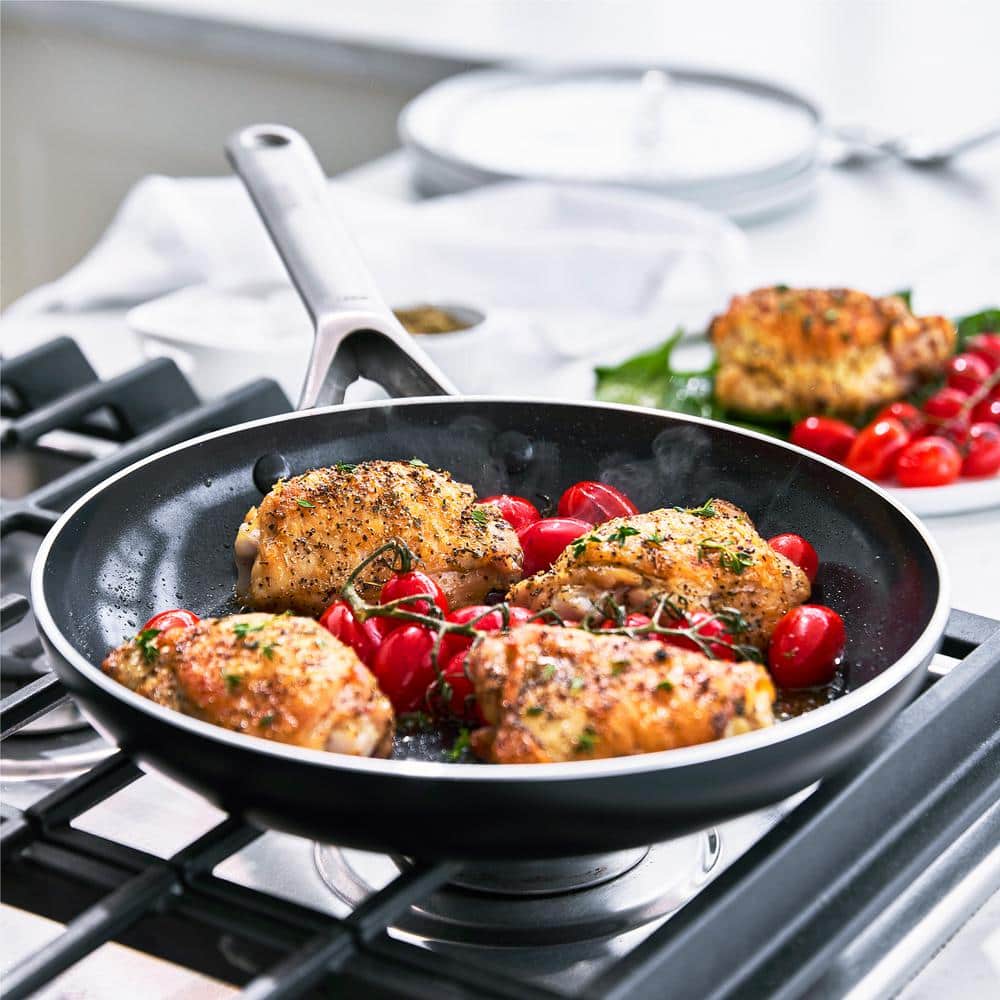 Black 10" Aluminum Ceramic Nonstick Fry Pan