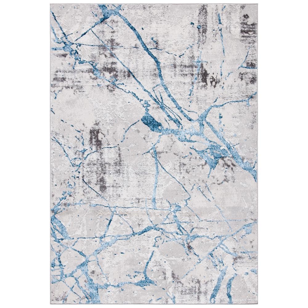 Amelia Gray/Blue 6 ft. x 9 ft. Abstract Distressed Area Rug price history on PriceWatchPro