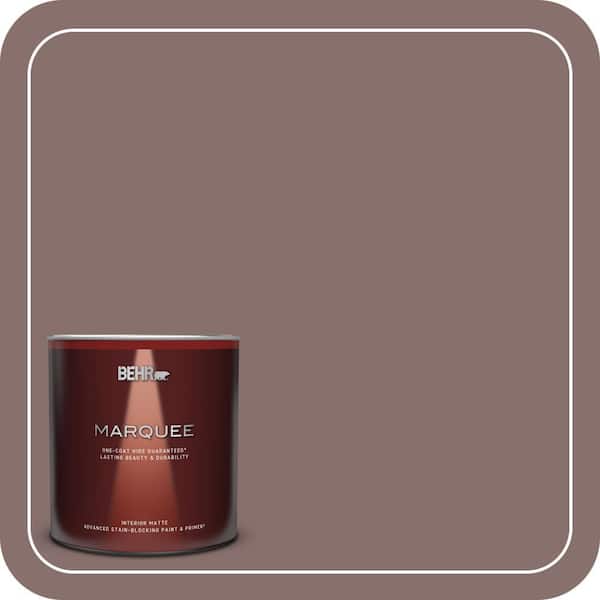 BEHR MARQUEE 1 qt. Home Decorators Collection #HDC-AC-28 Smokey Claret Matte Interior Paint & Primer