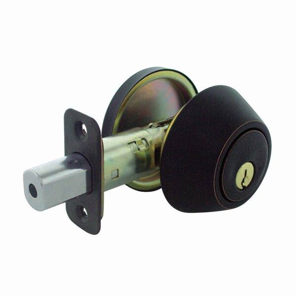 Faultless Aged Bronze Single Cylinder Deadbolt