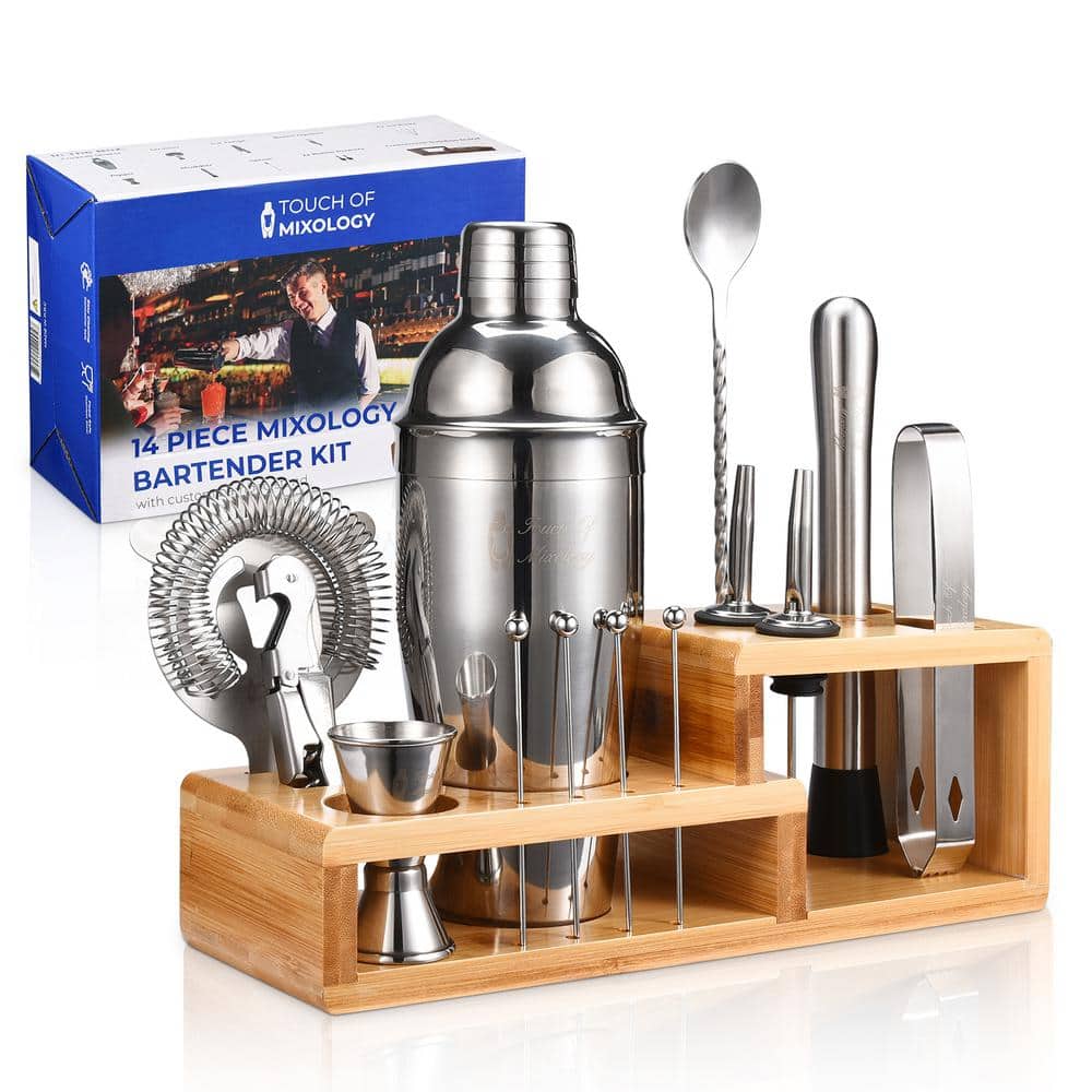 Dial-a-Recipe Cocktail Shaker and Bar Tools Set
