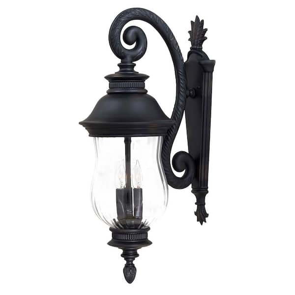 the great outdoors by Minka Lavery Newport 3-Light Heritage Outdoor Wall Lantern Sconce