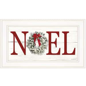 Christmas Noel by Unknown 1 Piece Framed Graphic Print Typography Art Print 12 in. x 21 in. .