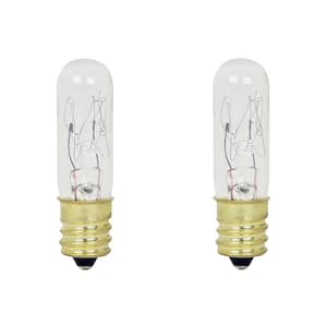 15-Watt Soft White (2700K) T4 Candelabra E12 Base Dimmable Incandescent Light Bulb (2-Pack)
