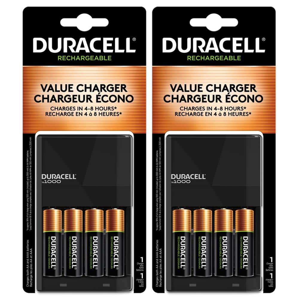 Energizer Rechargeable AA Batteries, Recharge Power Plus Double A Battery  Pre-Charged and Recharge Pro Battery Charger for AA and AAA Batteries Combo
