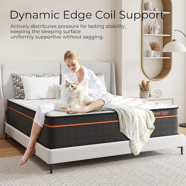 Sweetnight 14 in. Medium Memory Foam Hybrid Individually Wrapped Sweetnight 14 in. Medium Memory Foam Hybrid Individually Wrapped