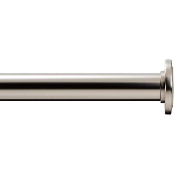Holly 1 Diameter Window Tension Rod 41x72, Nickel Finish, Grey, Sold by at Home