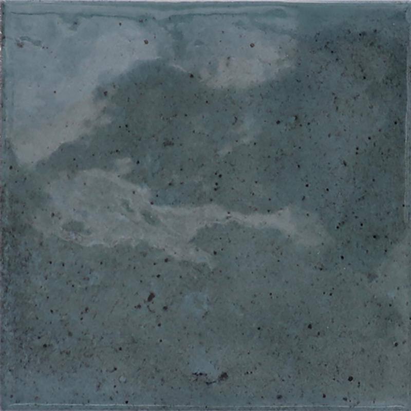 Spruce Blue Glossy Ceramic Square Tile 3.94'' x 3.94''