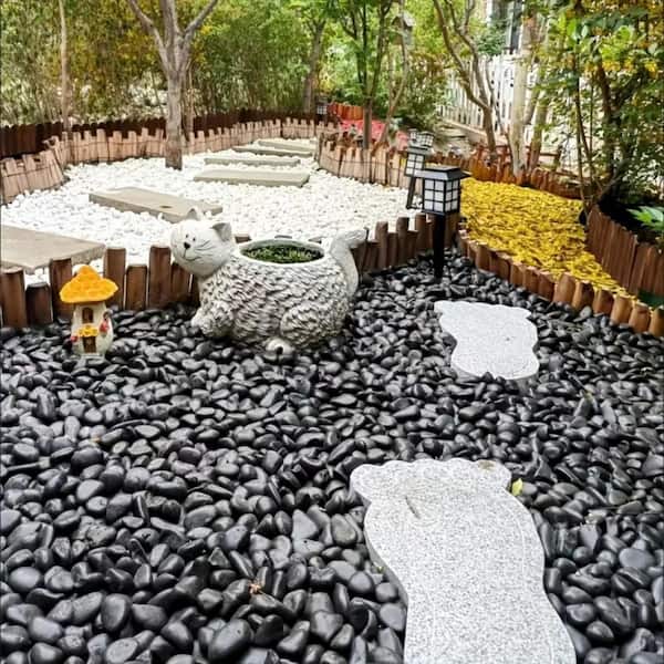 Black River Rocks 1-3 in. Polished, 0.5 cu. ft. (38 lbs.) for Walkways, Garden Beds, Planters and Drainage