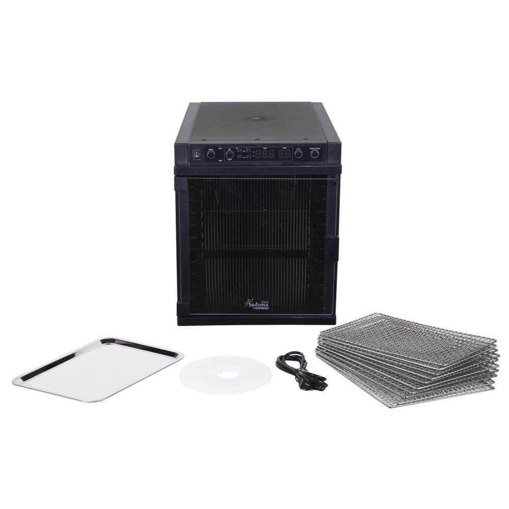 Sedona Express 11-Tray Black Stainless Steel Food Dehydrator