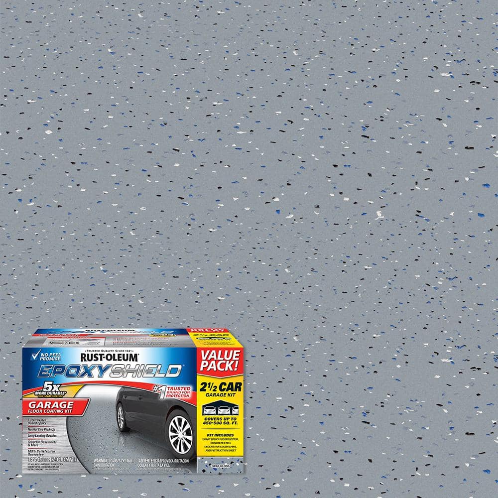 Rust-Oleum EpoxyShield 2 Gal. Gray 2-Part High-Gloss Epoxy