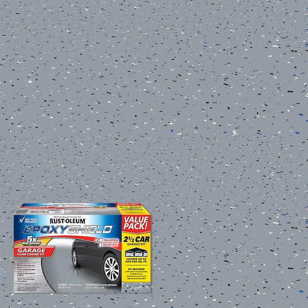 Rust-Oleum EpoxyShield 2 Gal. Gray 2-Part High-Gloss Epoxy Garage Floor Coating Kit