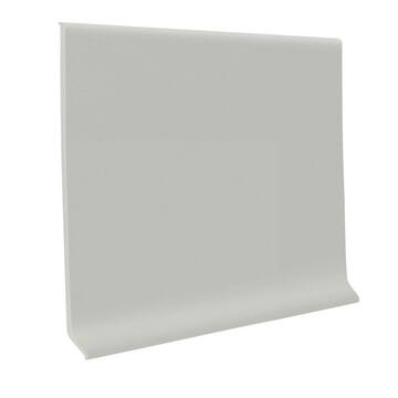 Unbranded Vinyl 4 in. x 0.080 in. x 48 in. Light Gray Vinyl Wall Cove Base (30 pieces) 40C53P195