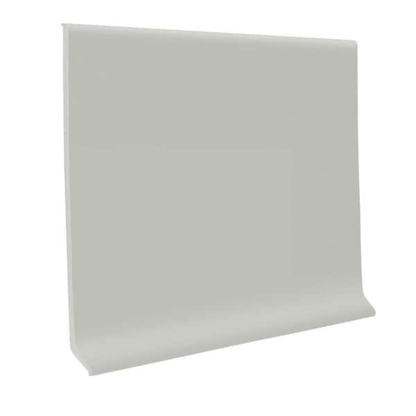 Unbranded Vinyl Light Gray 4 in. x 48 in. x 1/8 in. Wall Cove Base (30-Pieces)
