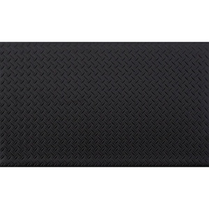 Black 24 in. x 36 in. Anti-Fatigue Vinyl Foam Commercial Mat