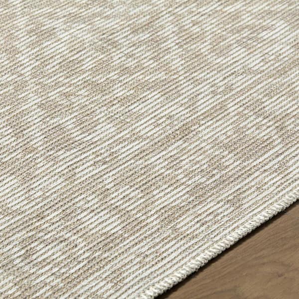 Nabela Noor Home Maan Oatmeal/Off-White Traditional Area Rug, 2 ft. x 7 ft.