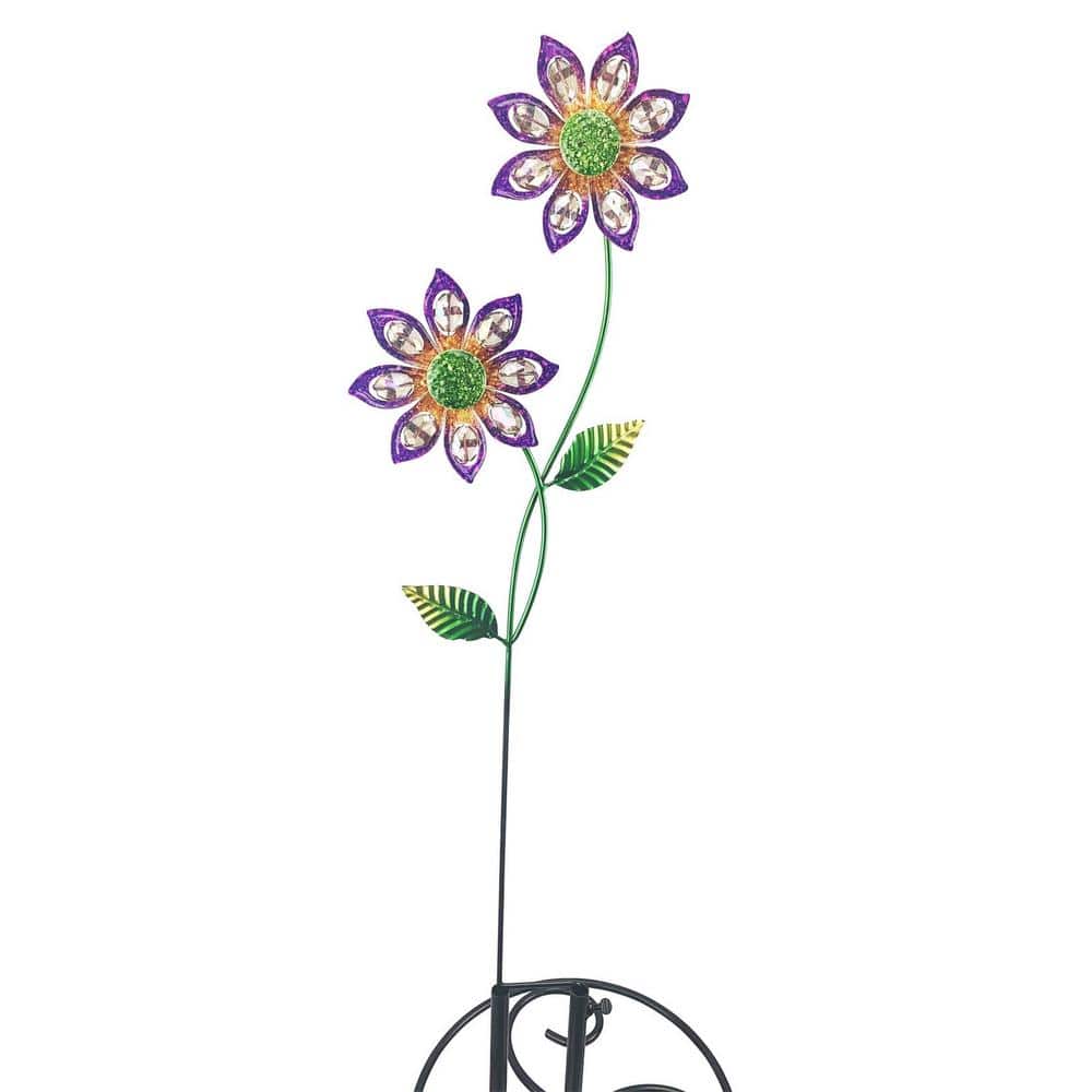 Spinner Double Flower Purple