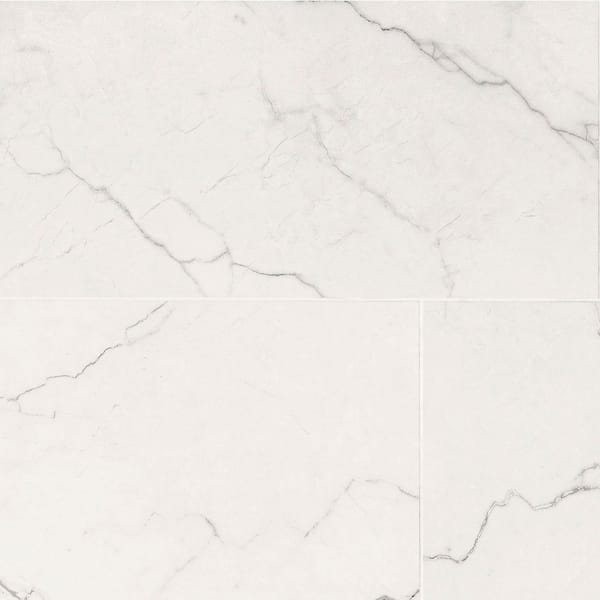 MSI Brighton Grey 24 in. x 48 in. Matte Porcelain Marble Look Floor and Wall Tile (432 sq. ft./pallet)