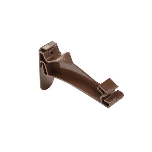 5 in. Brown Vinyl K-Style Hidden Gutter Hanger