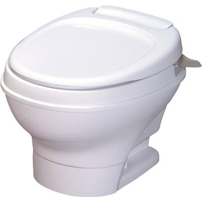 Aqua-Magic V RV Low Permanent Toilet Hand Flush - Bone