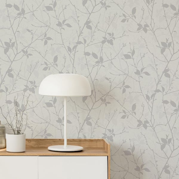 Boutique Belle White and Silver Wallpaper
