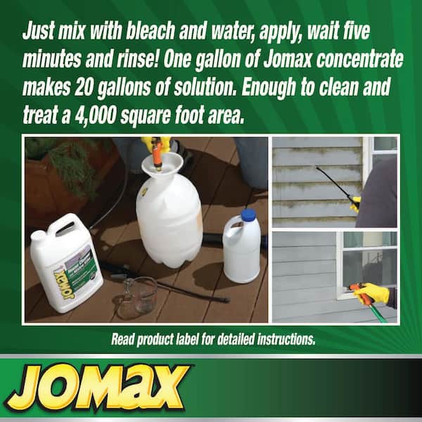 Zinsser - 1 gal. Jomax House Cleaner Killer Mold & Mildew Product (4-Pack)